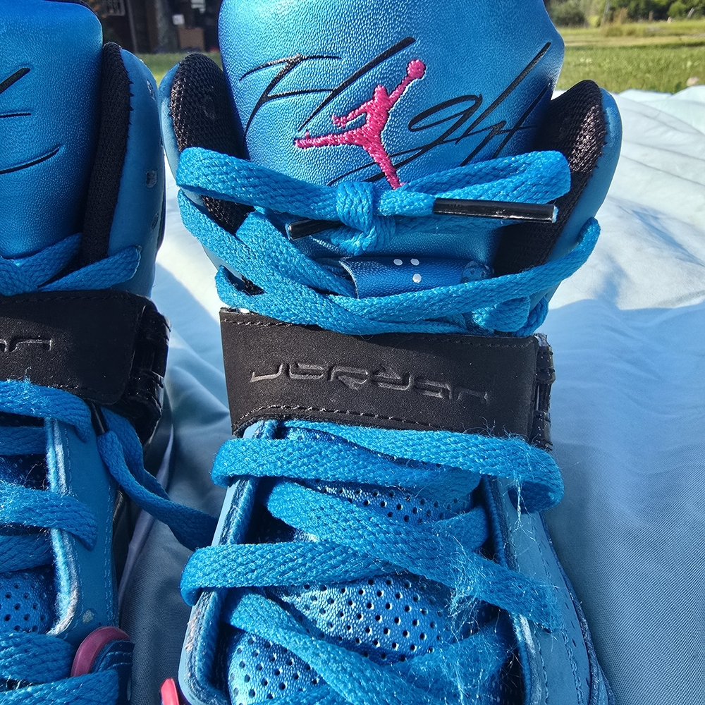 Air Jordan Royal-Blue Dream Kid's Basketball Sneakers, Size 5.5 - Picture 4 of 6